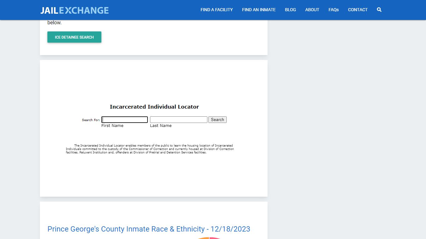 Prince George’s County Correctional Center Inmate Search - Jail Exchange